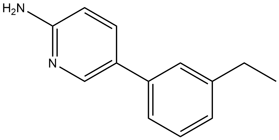 5-(3-Ethylphenyl)-2-pyridinamine Structure