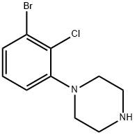 Piperazine, 1-(3-bromo-2-chlorophenyl)- Struktur