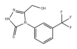 3H-1,2,4-Triazole-3-thione, 2,4-dihydro-5-(hydroxymethyl)-4-[3-(trifluoromethyl)phenyl]-|