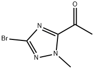 1-(3-溴-1-甲基-1H-1,2,4-三唑-5-基)乙-1-酮,1504582-38-0,结构式