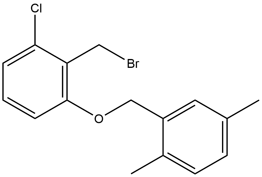 2-(Bromomethyl)-1-chloro-3-[(2,5-dimethylphenyl)methoxy]benzene Structure