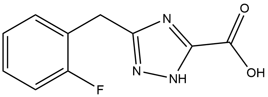 5-(2-fluorobenzyl)-1H-1,2,4-triazole-3-carboxylic acid Structure