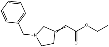 Acetic acid, 2-[1-(phenylmethyl)-3-pyrrolidinylidene]-, ethyl ester Structure