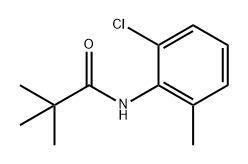 Propanamide, N-(2-chloro-6-methylphenyl)-2,2-dimethyl-,150545-04-3,结构式