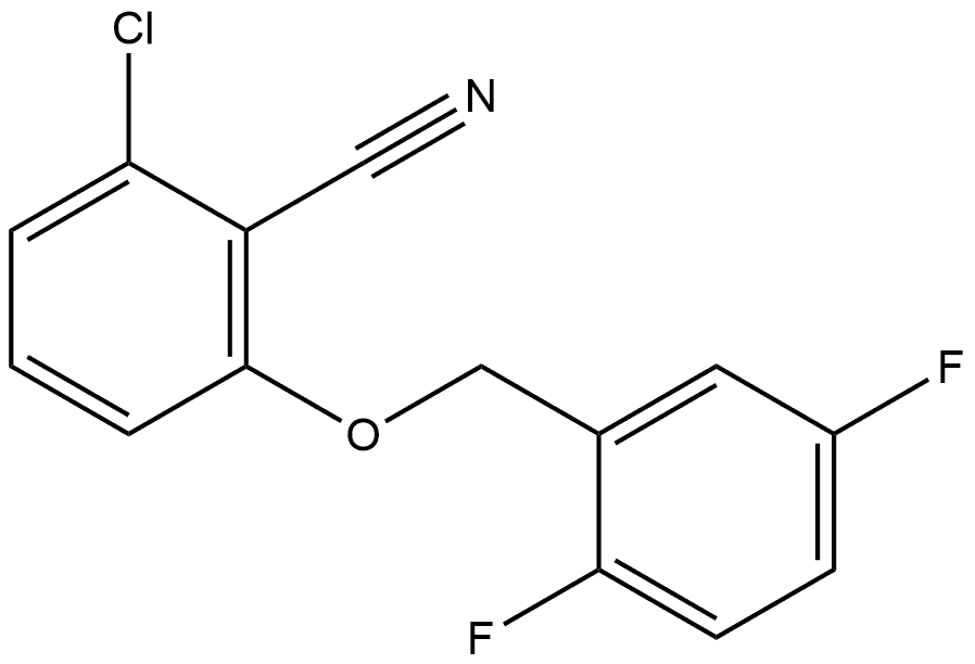2-Chloro-6-[(2,5-difluorophenyl)methoxy]benzonitrile Structure