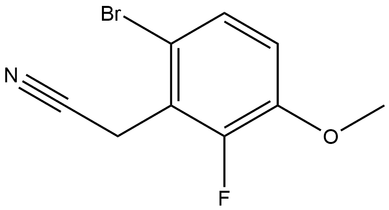 6-Bromo-2-fluoro-3-methoxybenzeneacetonitrile Structure
