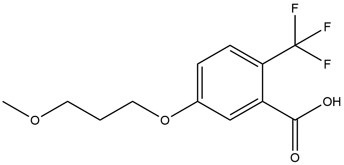 5-(3-Methoxypropoxy)-2-(trifluoromethyl)benzoic acid Structure