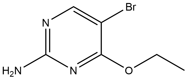 5-Bromo-4-ethoxy-2-pyrimidinamine Struktur