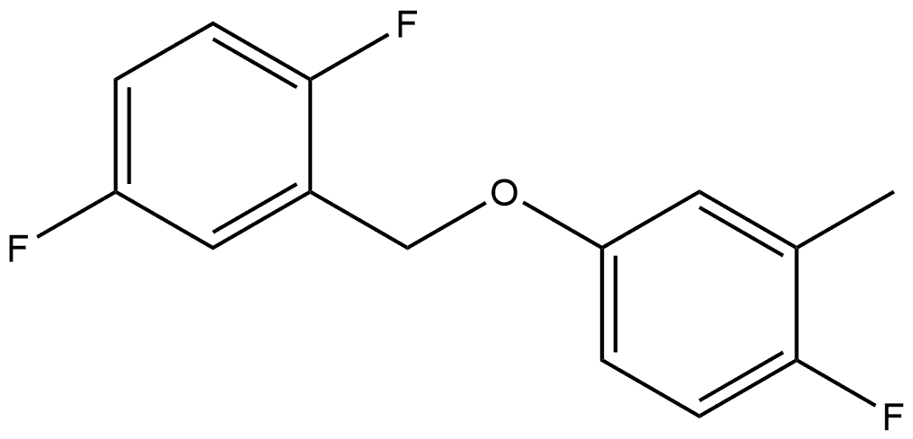 Benzene, 1,4-difluoro-2-[(4-fluoro-3-methylphenoxy)methyl]- Struktur