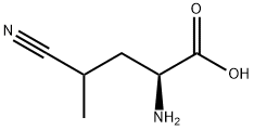 2-氨基-4-氰基戊酸 结构式