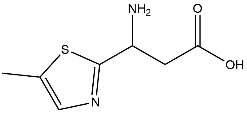 3-Amino-3-(5-methyl-1,3-thiazol-2-yl)propanoic acid Struktur