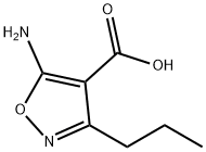 5-氨基-3-丙基异噁唑-4-甲酸, 1505734-11-1, 结构式