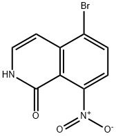 1(2H)-Isoquinolinone, 5-bromo-8-nitro- 化学構造式