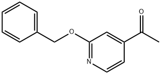 Ethanone, 1-[2-(phenylmethoxy)-4-pyridinyl]- Structure