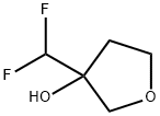 3-Furanol, 3-(difluoromethyl)tetrahydro- Struktur