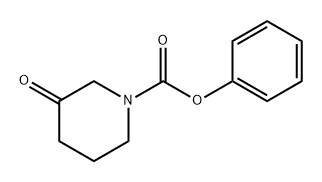 1-Piperidinecarboxylic acid, 3-oxo-, phenyl ester Struktur