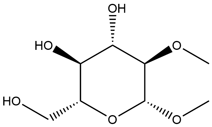 β-D-Glucopyranoside, methyl 2-O-methyl- Structure