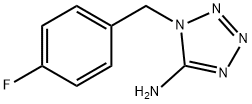 1-[(4-氟苯基)甲基]-1H-1,2,3,4-四唑-5-胺 结构式
