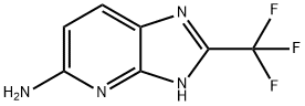 2-(三氟甲基)-3H-咪唑并[4,5-B]吡啶-5-胺 结构式