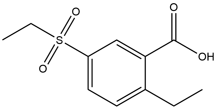 2-Ethyl-5-(ethylsulfonyl)benzoic acid,1506855-90-8,结构式