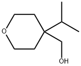 2H-Pyran-4-methanol, tetrahydro-4-(1-methylethyl)- Struktur