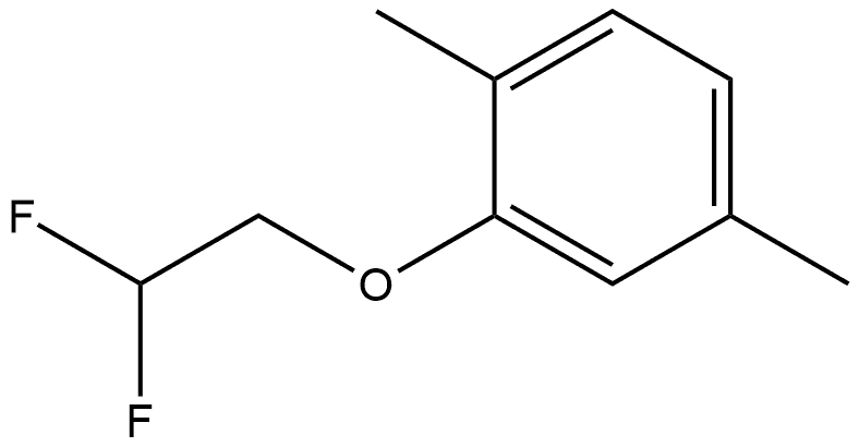 2-(2,2-Difluoroethoxy)-1,4-dimethylbenzene Structure