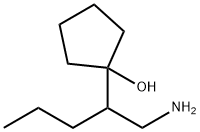 Cyclopentanol, 1-[1-(aminomethyl)butyl]- Struktur