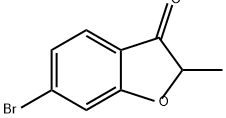 6-bromo-2-methyl-2,3-dihydro-1-benzofuran-3-one 结构式