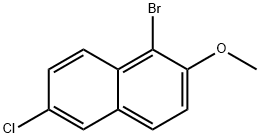 Naphthalene, 1-bromo-6-chloro-2-methoxy- Structure
