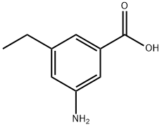 3-氨基-5-乙基苯甲酸,15081-35-3,结构式