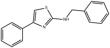 2-Thiazolamine, 4-phenyl-N-(phenylmethyl)- 化学構造式
