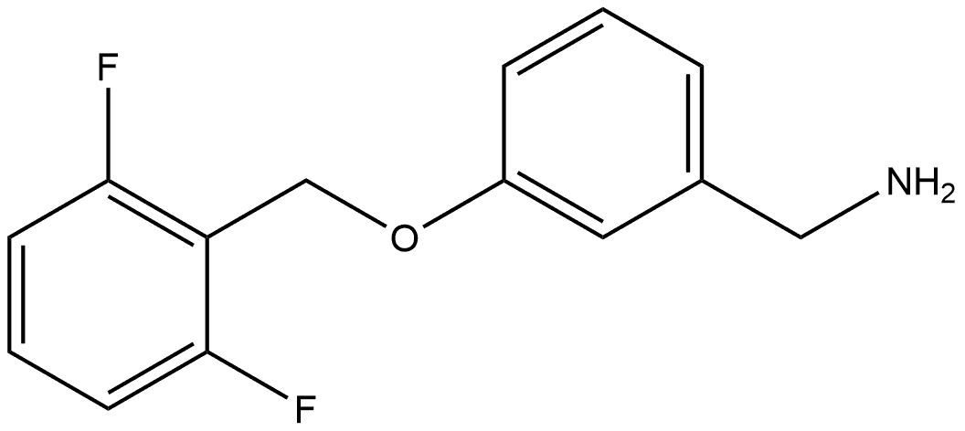 3-[(2,6-Difluorophenyl)methoxy]benzenemethanamine Structure