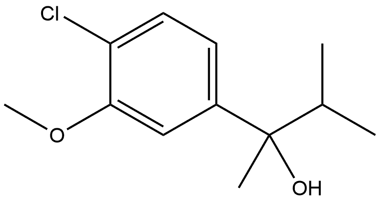 4-Chloro-3-methoxy-α-methyl-α-(1-methylethyl)benzenemethanol 结构式