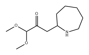 3-(Azepan-2-yl)-1,1-dimethoxypropan-2-one Struktur