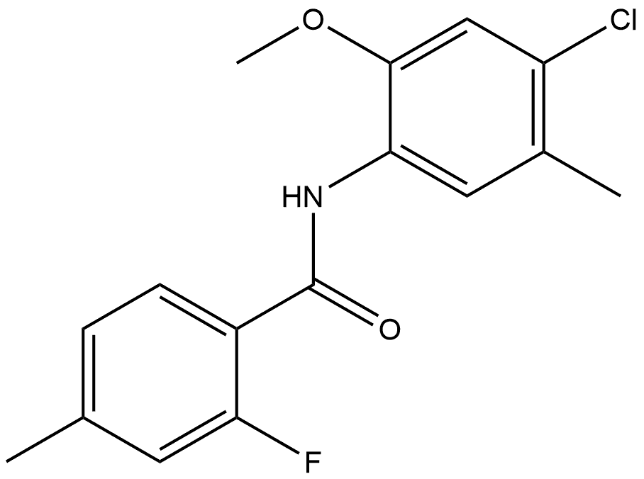 N-(4-Chloro-2-methoxy-5-methylphenyl)-2-fluoro-4-methylbenzamide|