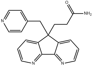 5H-Cyclopenta[2,1-b:3,4-b']dipyridine-5-propanamide, 5-(4-pyridinylmethyl)- (9CI),150896-99-4,结构式