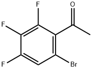 1-(6-Bromo-2,3,4-trifluorophenyl)ethanone 结构式
