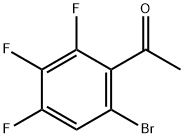 1-(6-Bromo-2,3,4-trifluorophenyl)ethanone 化学構造式