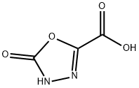 1,3,4-Oxadiazole-2-carboxylic acid, 4,5-dihydro-5-oxo- 化学構造式