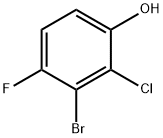 Phenol, 3-bromo-2-chloro-4-fluoro-,1509387-43-2,结构式