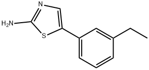 5-(3-Ethylphenyl)thiazol-2-amine Struktur