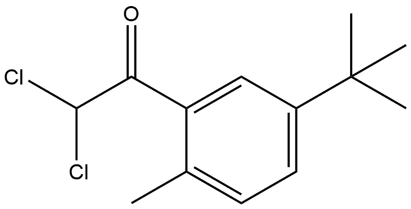 1-(5-(tert-butyl)-2-methylphenyl)-2,2-dichloroethanone Structure