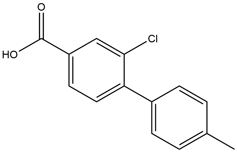 2-chloro-4'-methyl-[1,1'-biphenyl]-4-carboxylic acid Structure