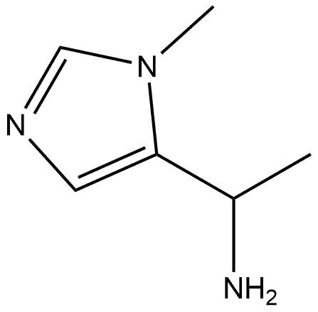 1-(1-甲基1H咪唑-5-基)乙-1-胺, 1509765-41-6, 结构式