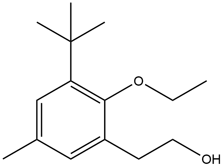 3-(1,1-Dimethylethyl)-2-ethoxy-5-methylbenzeneethanol,1509798-59-7,结构式