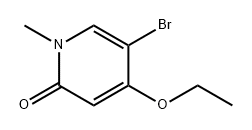 2(1H)-Pyridinone, 5-bromo-4-ethoxy-1-methyl- Structure