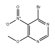 Pyrimidine, 4-bromo-6-methoxy-5-nitro- Structure