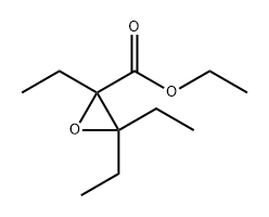 Ethyl 2,3,3-triethyloxirane-2-carboxylate Struktur