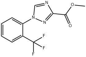 1-(2-(三氟甲基)苯基)-1H-1,2,4-三唑-3-羧酸甲酯, 1510523-99-5, 结构式