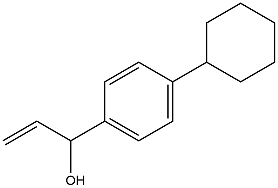 4-Cyclohexyl-α-ethenylbenzenemethanol,1510631-25-0,结构式